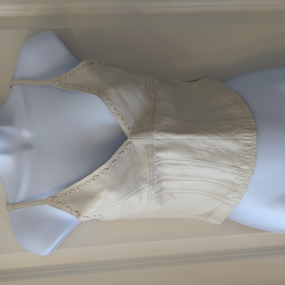 Sexy Leather Crop/halter Top - Picture 9 of 10